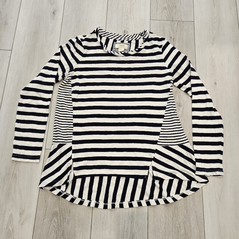 Maeve By  Anthropologie Striped Long Sleeve Top, XS